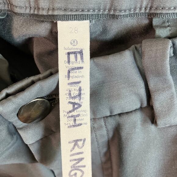 Lululemon Mens Pants Gray Commission Straight Leg Casual Stretch 28 - Picture 4 of 11